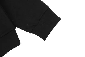 BBry Terry-Embroidered Knight Hoodie Black Cuff
