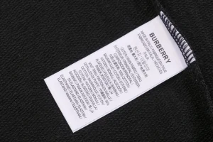 BBry Terry-Embroidered Knight Hoodie Black Wash label