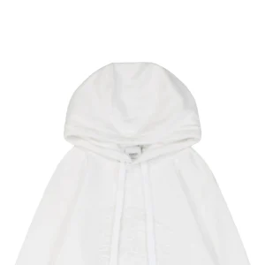 BBry Terry-Embroidered Knight Hoodie White