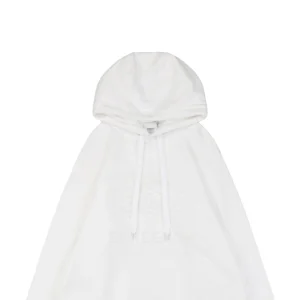 BBry Terry-Embroidered Knight Hoodie White