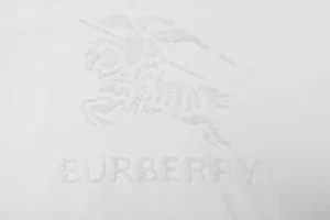 BBry Terry-Embroidered Knight Hoodie White Front Brand