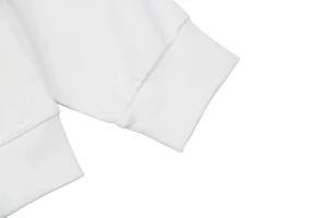 BBry Terry-Embroidered Knight Hoodie White Cuff