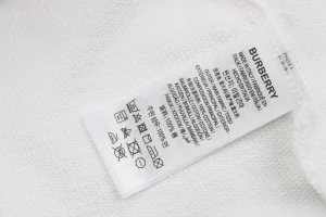 BBry Terry-Embroidered Knight Hoodie White Wash label