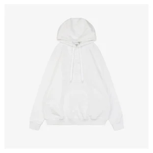BBry Terry-Embroidered Knight Hoodie White Front view