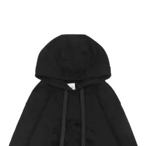 BBry Terry-Embroidered Knight Hoodie Black