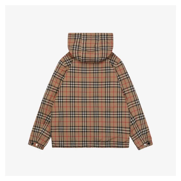BBry Vintage Check Reversible Hooded Jacket Back view