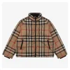 BBry Vintage Check Short Puffer Jacket