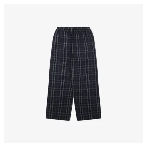 Balenciaga Blue Checkered Pants with Paris Lettering