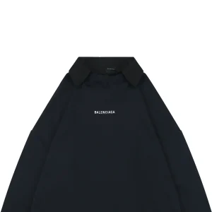 Balenciaga Faux Layered Polo-Collar Sweatshirt