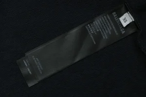 Balenciaga Faux Layered Polo-Collar Sweatshirt Wash label