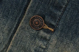 Balenciaga Graffiti Double-B Logo Denim Jacket Blue Button