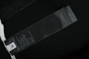 Balenciaga Hand-Logo 3B Sleeve Knit Sweater Black Wash label