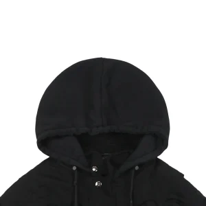 Balenciaga Heavy Distressed Washed Hooded Jacket
