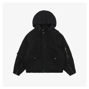 Balenciaga Heavy Distressed Washed Hooded Jacket