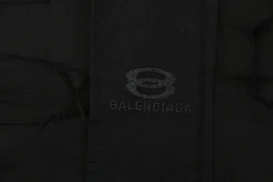 Balenciaga Heavy Distressed Washed Hooded Jacket