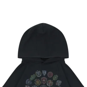 Balenciaga Multi-Badge Graphic Print Oversized Hoodie