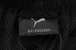 Balenciaga Paris PUMA Wide-Leg Track Pants Brand label