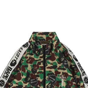 Bape × Saint Michael Co-Branded Tape Camo Jacket