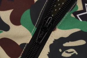 Bape × Saint Michael Co-Branded Tape Camo Jacket Zipper puller