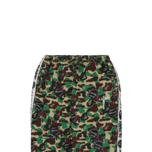 Bape × Saint Michael Collaborative Logo Tape Camo Track Pants