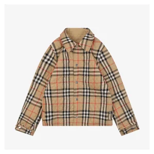 BBry Small Quilted Reversible Jacket – Khaki Front view