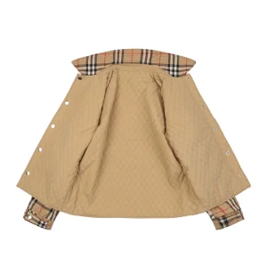 BBry Small Quilted Reversible Jacket – Khaki Lining