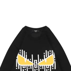 F Monster Eyes Graphic Sweatshirt