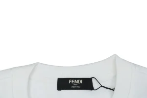 F Monster Eyes Graphic Sweatshirt White Collar