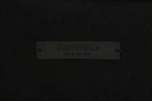 Fear of God Essentials Arc Logo Polo Sweatshirt Black