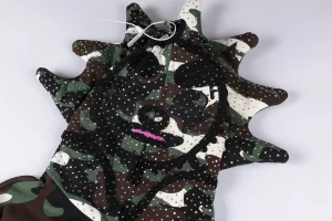 Glo Gang Camo Face Mask Spiked Zip-Up Hoodie1