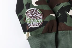 Glo Gang Camo Face Mask Spiked Zip-Up Hoodie2