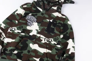 Glo Gang Camo Face Mask Spiked Zip-Up Hoodie9