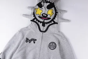 Glo Gang “The Glory” Spiked Mask Full Zip Hoodie13