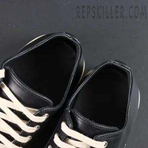 Interior view of Hollywood Low “Black Milk” collar showing smooth leather lining and craftsmanship.