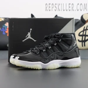 Air Jordan 11 “Jubilee / 25th Anniversary” with original Jumpman box in background.