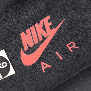 Air Jordan 6 Retro ‘Infrared’ 2019 — Classic Nike Air logo in red printed on black sockliner.