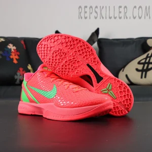 Top view of Kobe 6 Protro WNBA All-Star PE showcasing textured upper and vibrant colorway