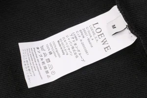 L Anagram Offset Embroidery Crewneck Sweatshirt Black Wash label