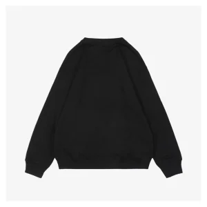 L Anagram Offset Embroidery Crewneck Sweatshirt Black Back view