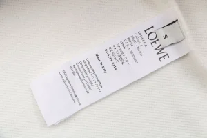 L Anagram Offset Embroidery Crewneck Sweatshirt White Wash label