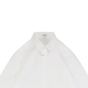L Embroidered Anagram Logo Pocket Shirt White