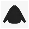 L Embroidered Anagram Logo Pocket Shirt (Black/White)