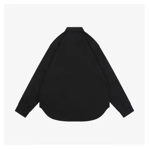 L Embroidered Anagram Logo Pocket Shirt Black Back view