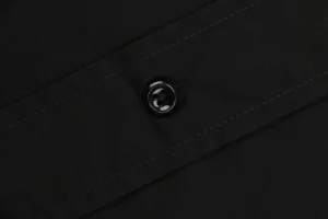 L Embroidered Anagram Logo Pocket Shirt Black