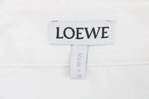 L Embroidered Anagram Logo Pocket Shirt White Brand label