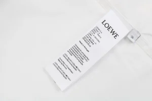 L Embroidered Anagram Logo Pocket Shirt White Wash label