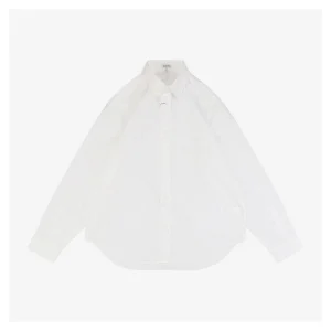 L Embroidered Anagram Logo Pocket Shirt White Front view