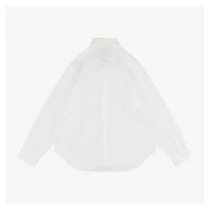 L Embroidered Anagram Logo Pocket Shirt White Back view