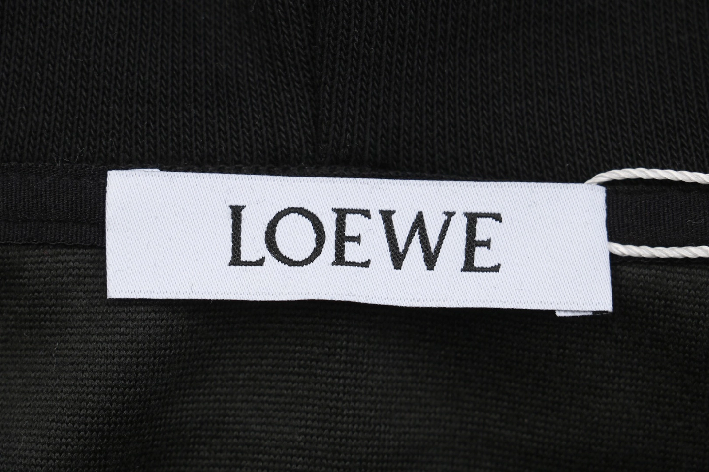 L Guinea Pig Puzzle Logo Embroidered Hoodie Black Brand label