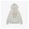 L Guinea Pig Puzzle Logo Embroidered Hoodie (Beige/Black)
